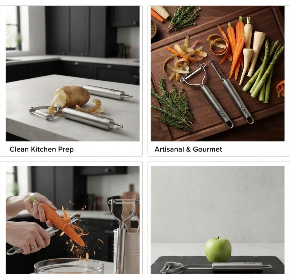 Alari Stainless Steel Vegetable Peeler – Durable Kitchen Tool